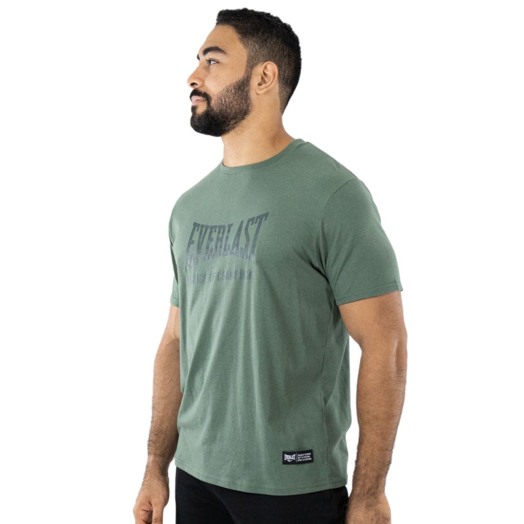 T-shirt De Sport Everlast Homme, Noir, Taille L, Coton, Imprimé Graphique, Très Bon état