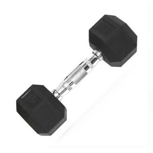 Mancuerna Hexag C/caucho 12lb