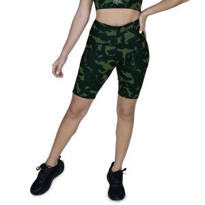 Biker Short Fem Poly/spx Everlast Abstract