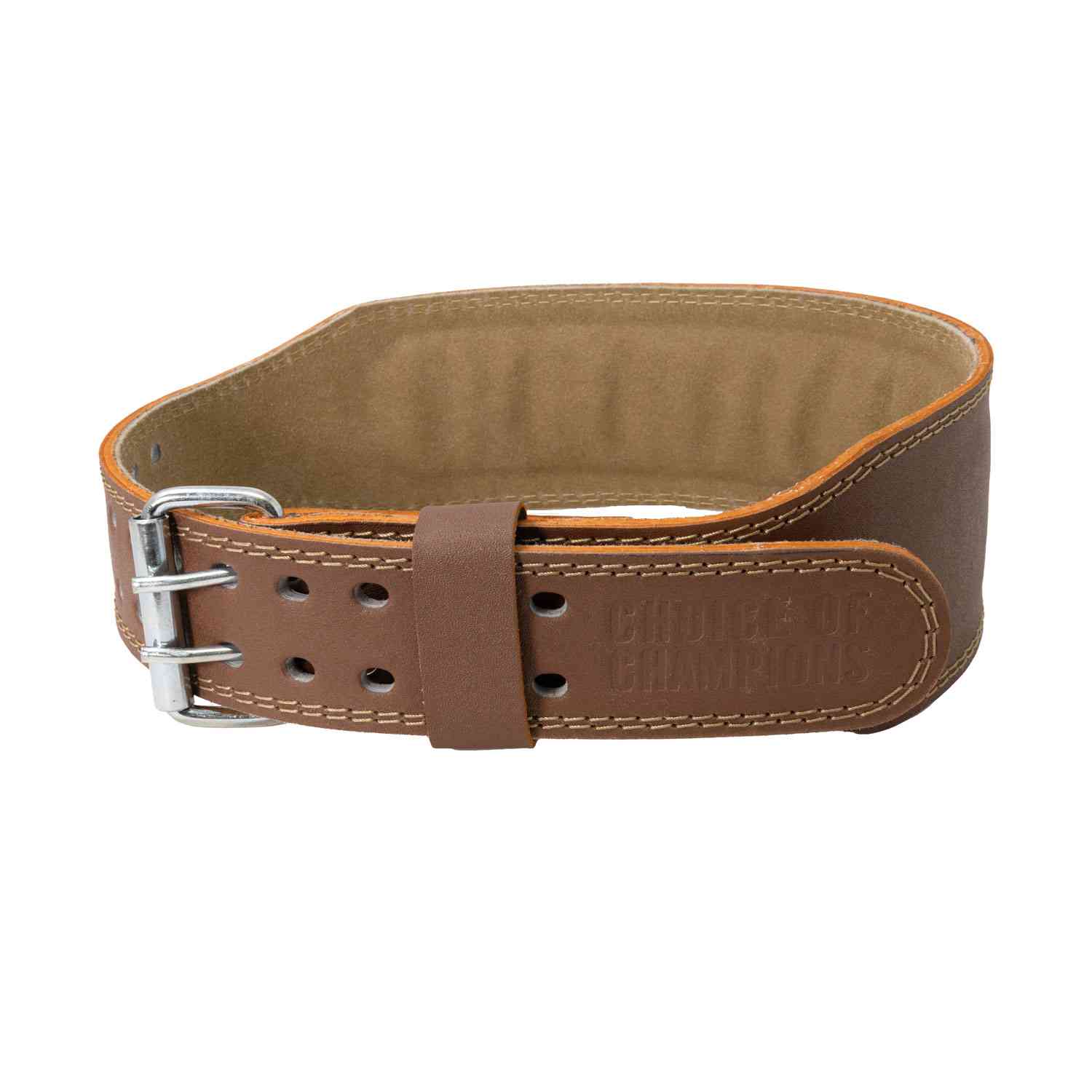 Cinturon De Pesas Cuero Brown Br S - Imagen 5