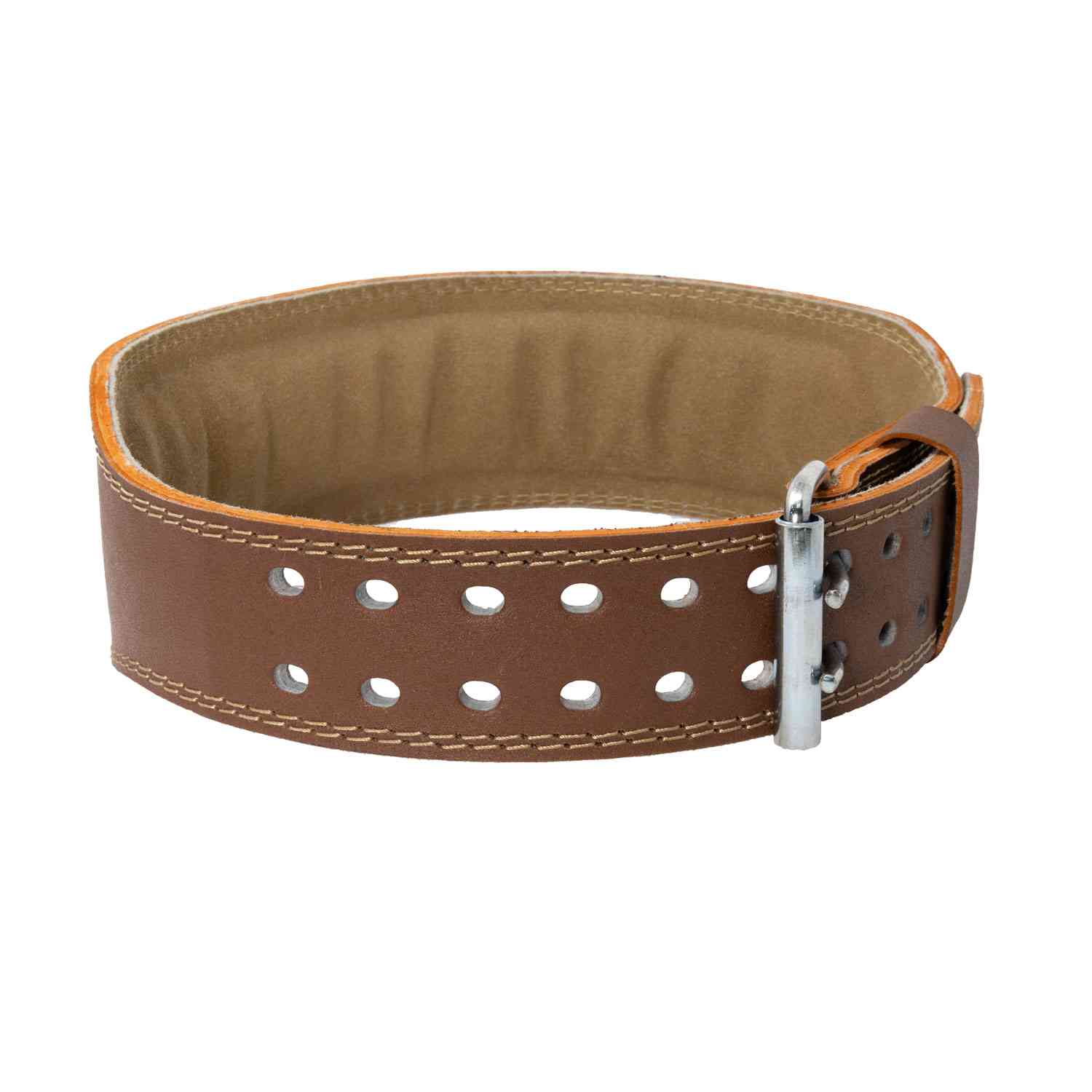 Cinturon De Pesas Cuero Brown Br S