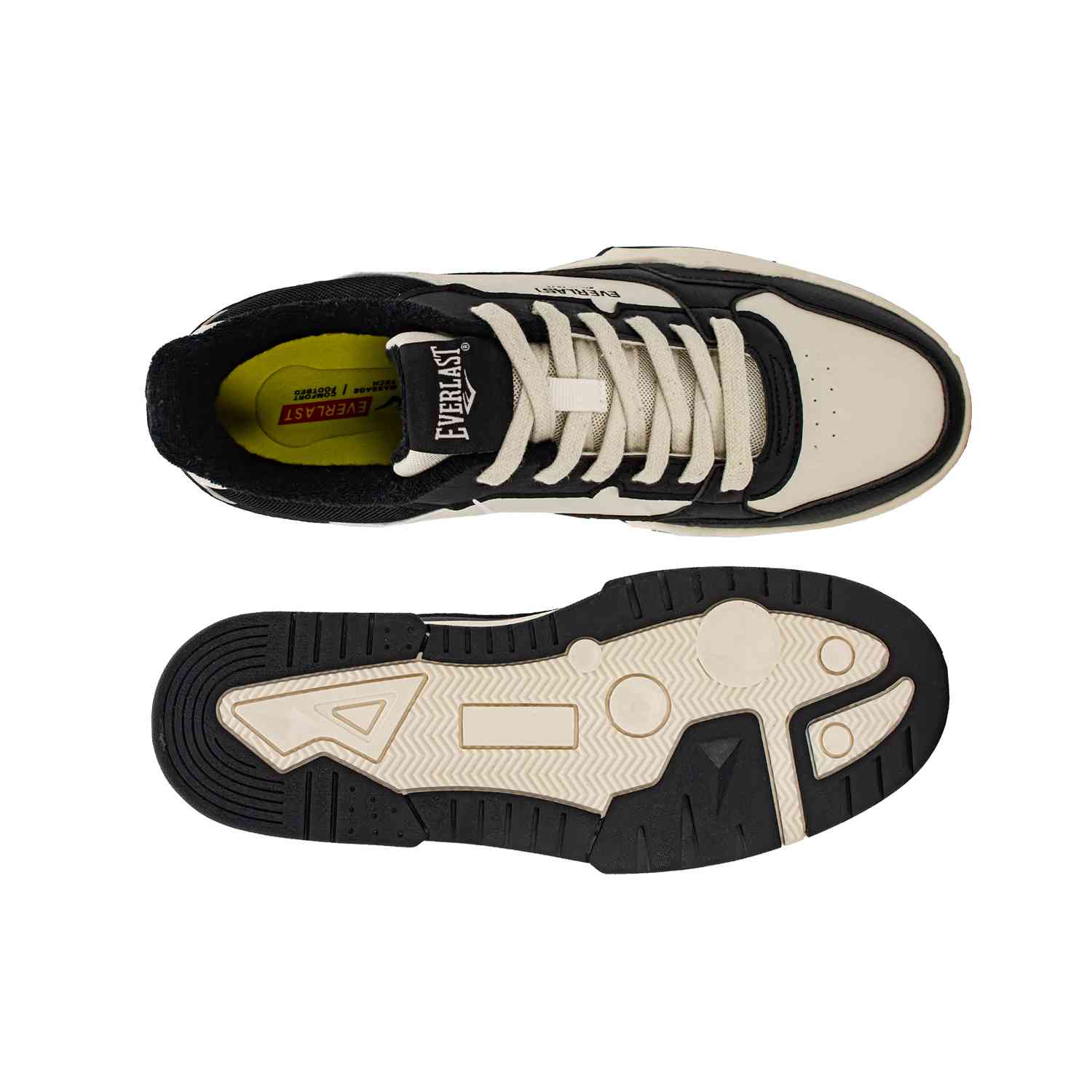 Zapato Tennis De Hombre Everlast Zeret Off White/Black - Imagen 3