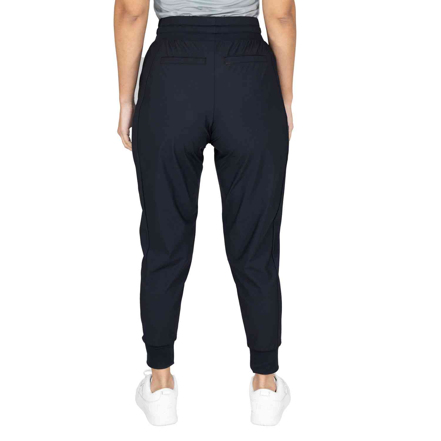 Pant Fem Poly/Elast Everlast Warp Zip BK - Imagen 2
