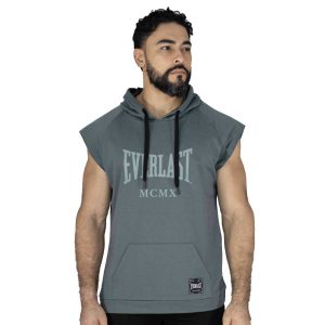 Hoodie Vest Men Poly/Cott Everlast Boxing GN - S