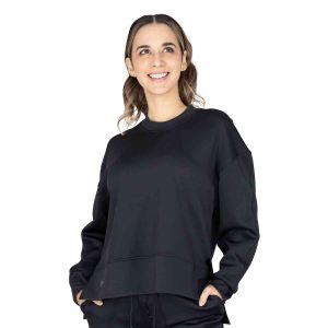 Sweatshirt Fem Poly/Spx Everlast Scuba BK