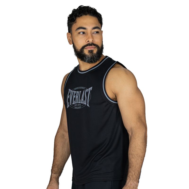Tank Men Poly Everlast Mesh Champ Bk - Imagen 3