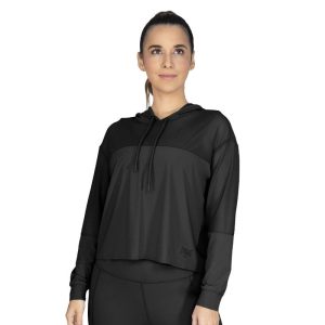 Hoodie Fem Nyl/Elast Everlast Eos Bk