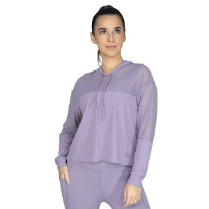 Hoodie Fem Nyl/Elast Everlast Eos Lila - L