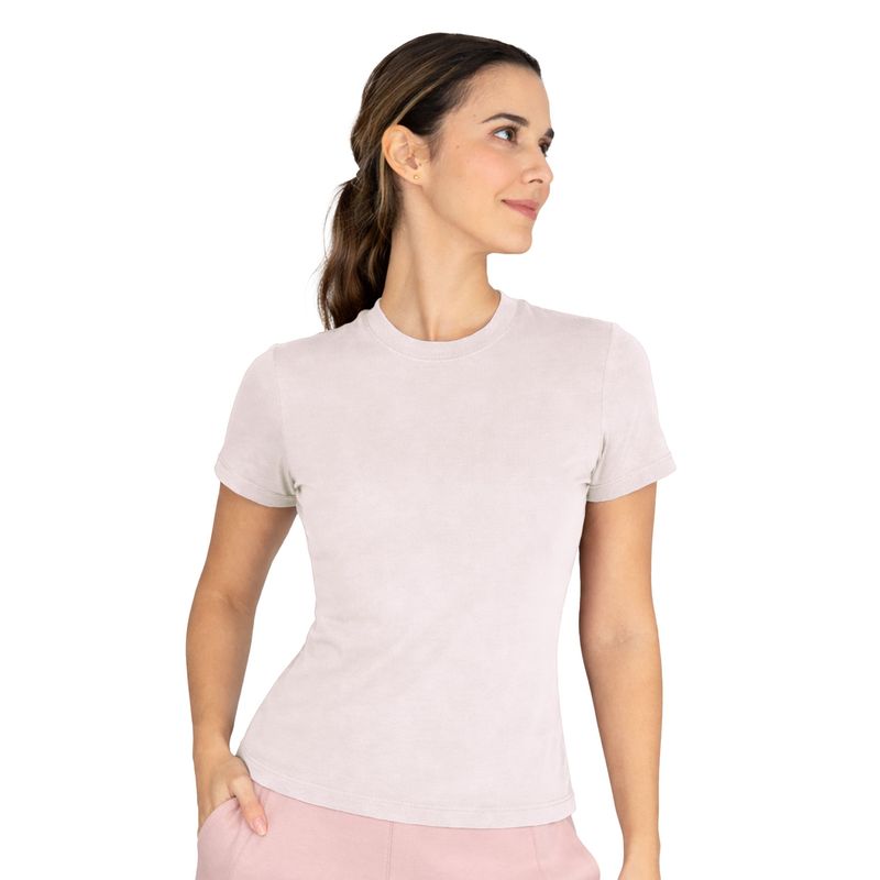 T-Shirt Fem Evelast Essential Lilac W6