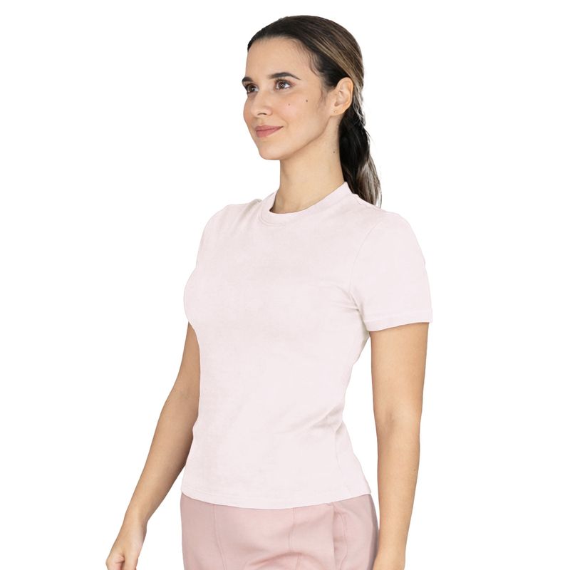 T-Shirt Fem Evelast Essential Lilac W6 - Imagen 2