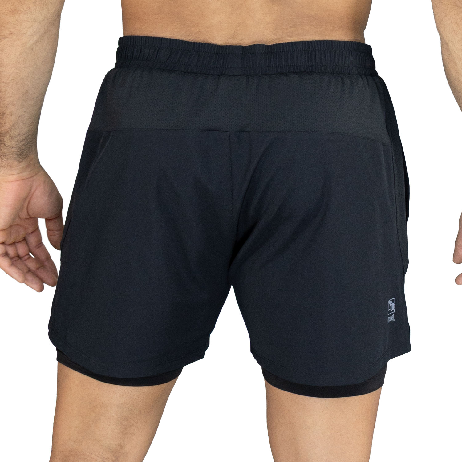 Short 2in1 Men Poly/Elast Everlast Stride 5" Bk - Imagen 3