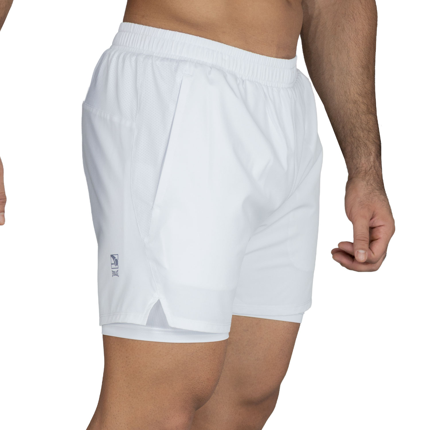 Short 2in1 Men Poly/Elast Everlast Stride 5" Wt - Imagen 3