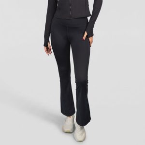 Pant Fem Poly/Spx Everlast Flare Bk - L