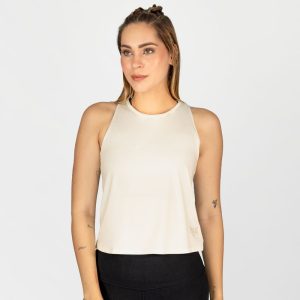 Tank Fem Poly/Elast Everlast Moss Wt - S