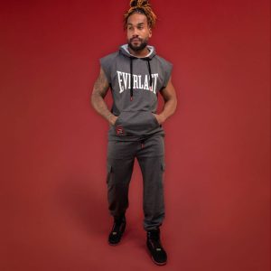 Hoodie Vest Men Everlast Boxing Akuma Ch - S