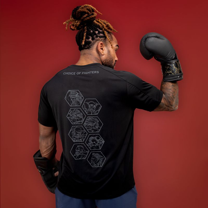 Tshirt Men Poly/Spx Everlast Street Fighter Bk - Imagen 4
