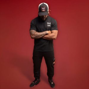 T-Shirt Men Everlast Player Select Graphic Bk - L